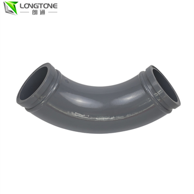 Gomito saldato della parete del gemello della curvatura di tubo della pompa per calcestruzzo 4.5mm Thikness