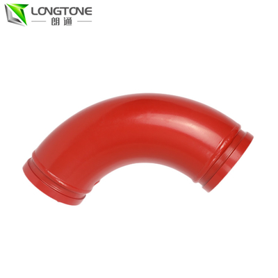 Longtone che curva il gomito della parete del gemello dei tubi DN125 *90D della pompa per calcestruzzo