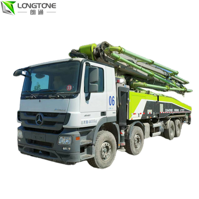 ZOOMLION ha utilizzato il rimorchio ha montato la pompa per calcestruzzo 56m 180M3/H con il circuito idraulico
