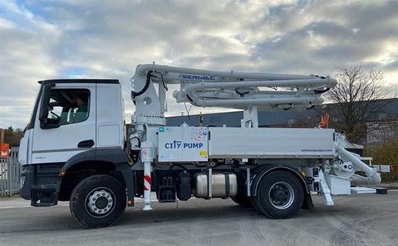 Camion articolato 56m superiore della pompa per calcestruzzo dell'asta di marca HB56K