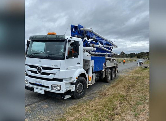Camion articolato 56m superiore della pompa per calcestruzzo dell'asta di marca HB56K