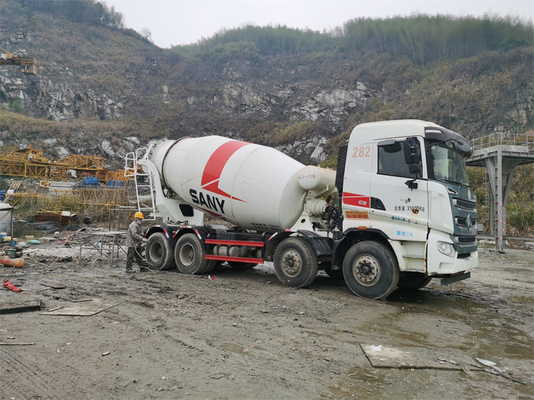 camion gemellato bianco della betoniera dell'asse del ³ 10m per l'industriale